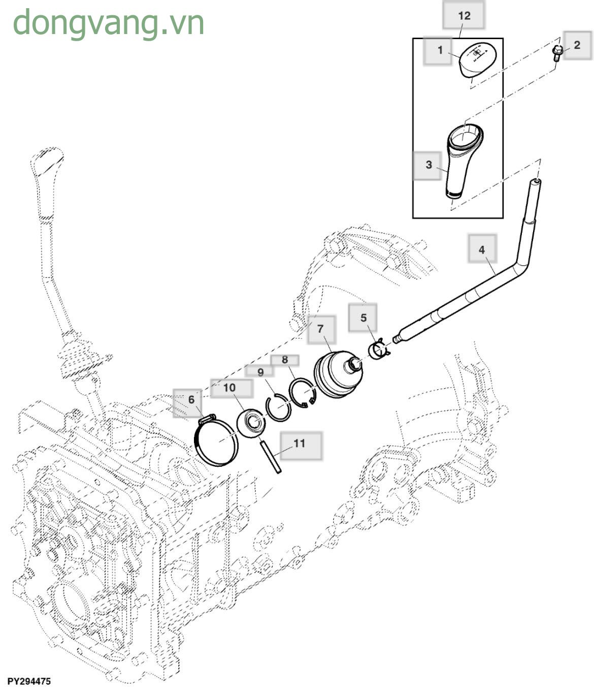 Gear Shift Lever - ST551186